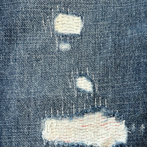 Distressed Roll-Cuff Jean Overalls for Girls | Old Navy - Picture 10 of 11